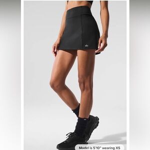 ALO Yoga Airbrush High-Waist Good Form Tennis Skirt
